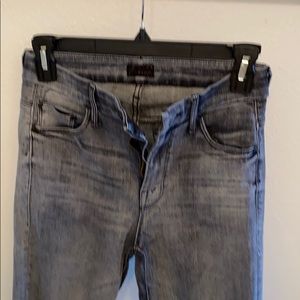 MOTHER Frayed Skinny Jeans.